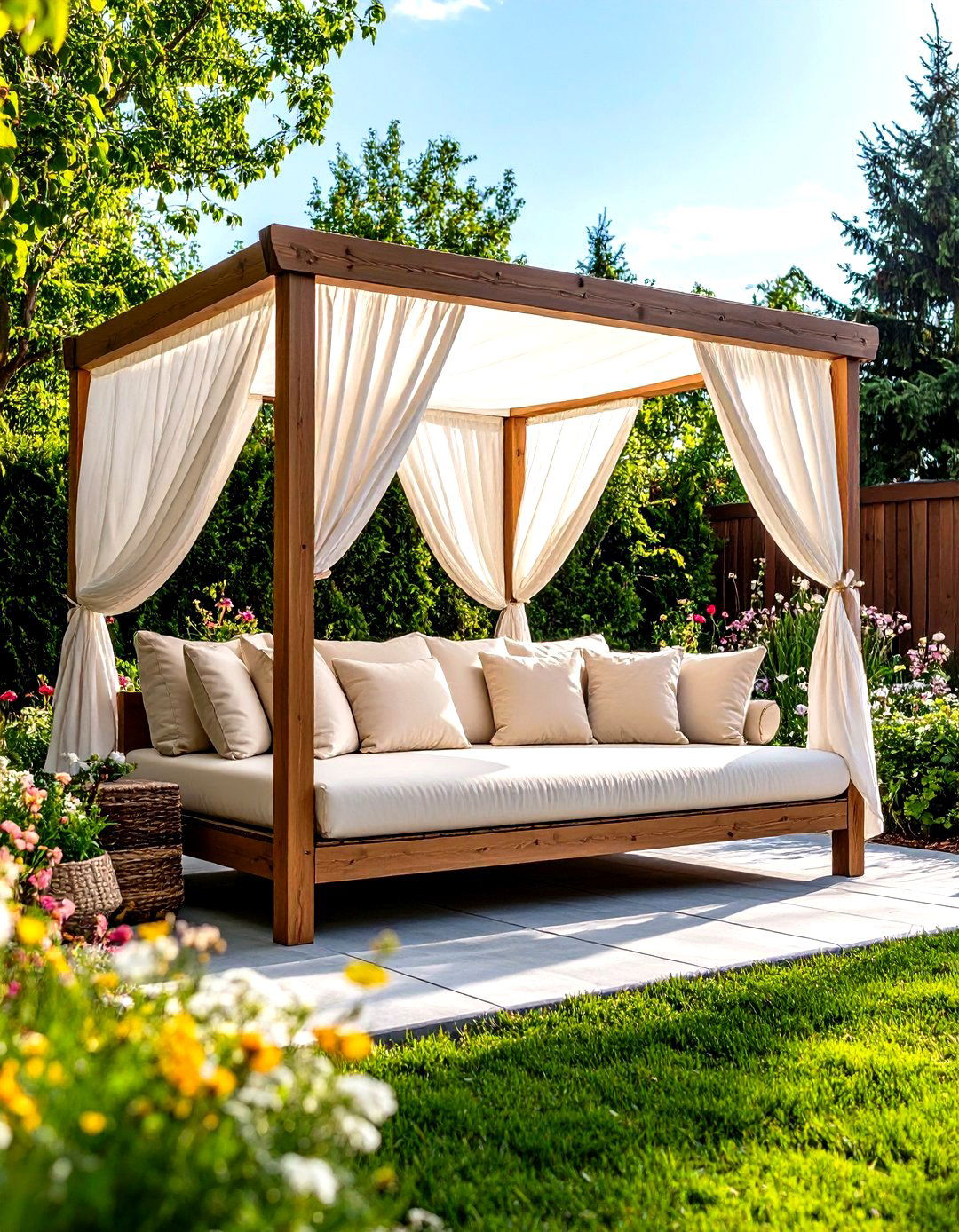 Adding an Outdoor Daybed - 30 patio landscaping ideas