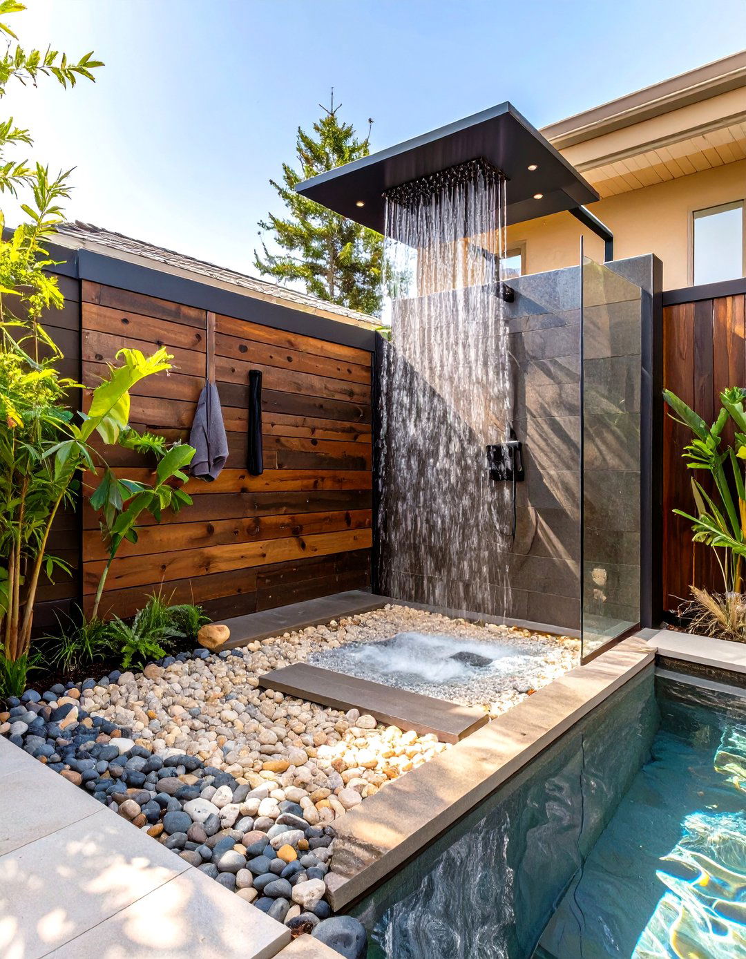 Adding an Outdoor Shower - 30 what are the top outdoor renovation ideas ideas