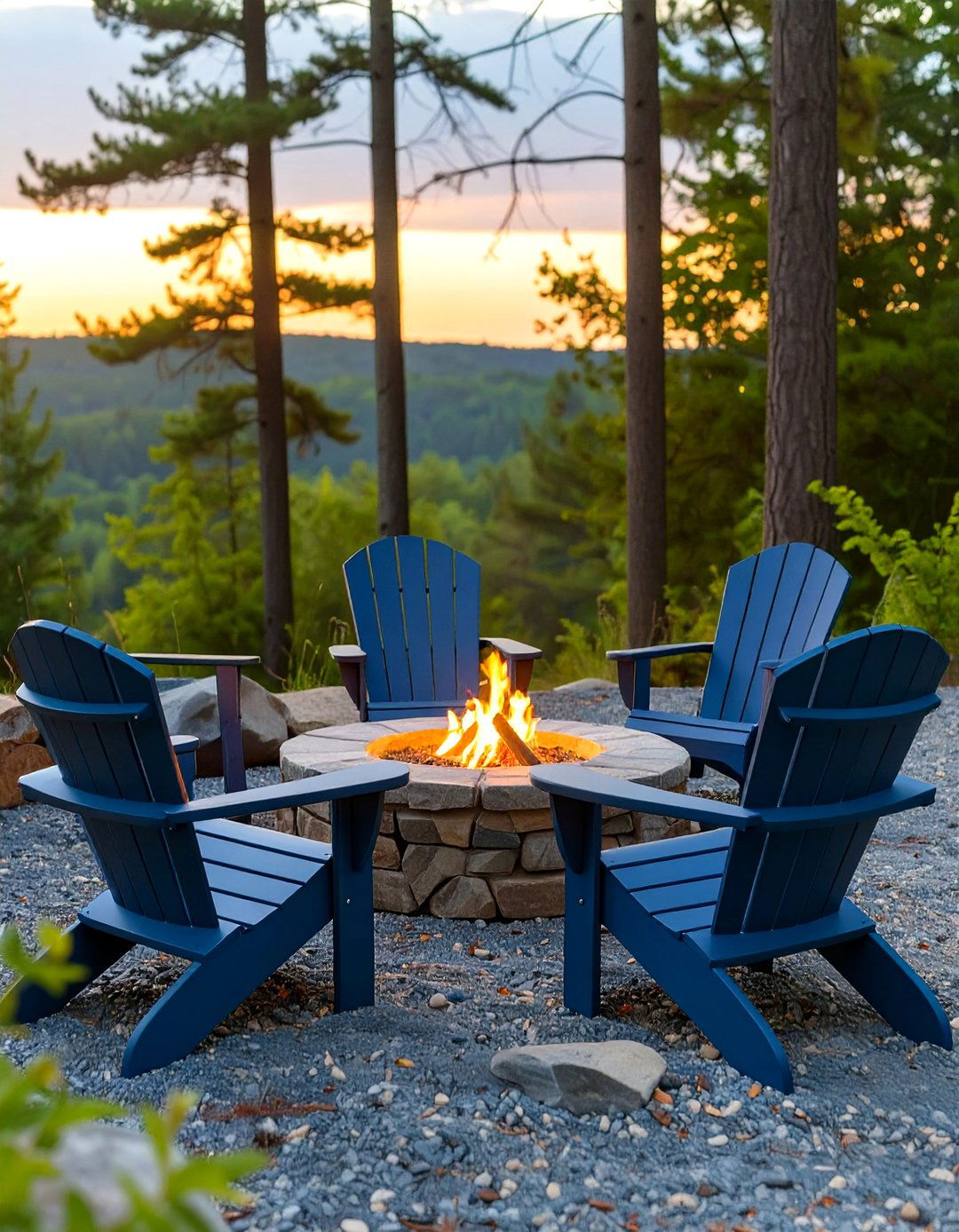 Adirondack Chair Set - 30 outdoor furniture ideas