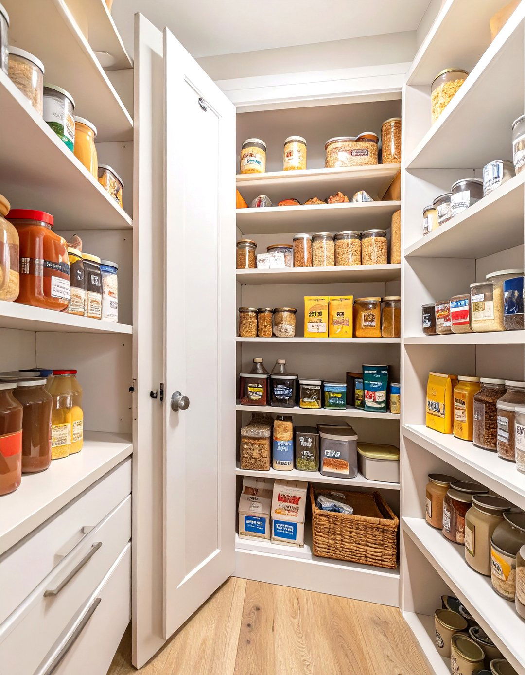 Adjacent Hallway Closet Small Pantry - 30 small kitchen small pantry ideas