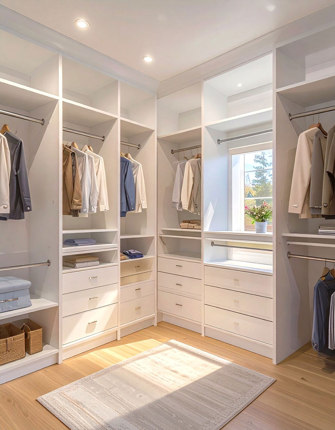 Adjustable Shelving System - 30 small walk in closet design ideas