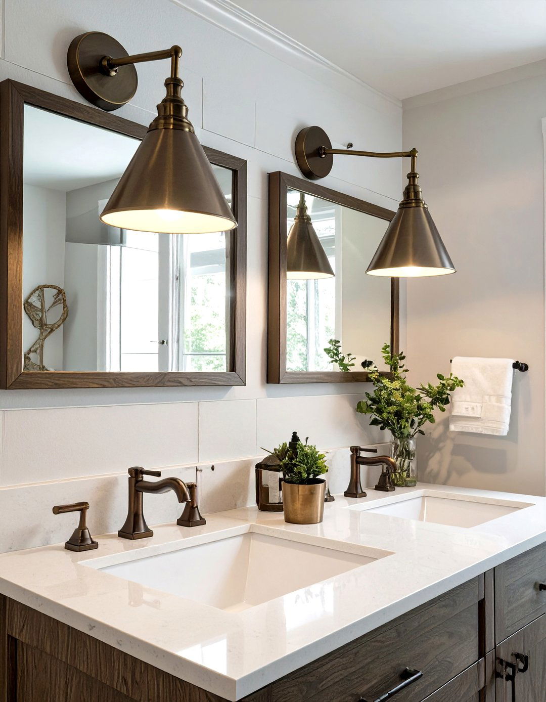 Adjustable Swing Arm Wall Sconces - 30 vanity lighting ideas