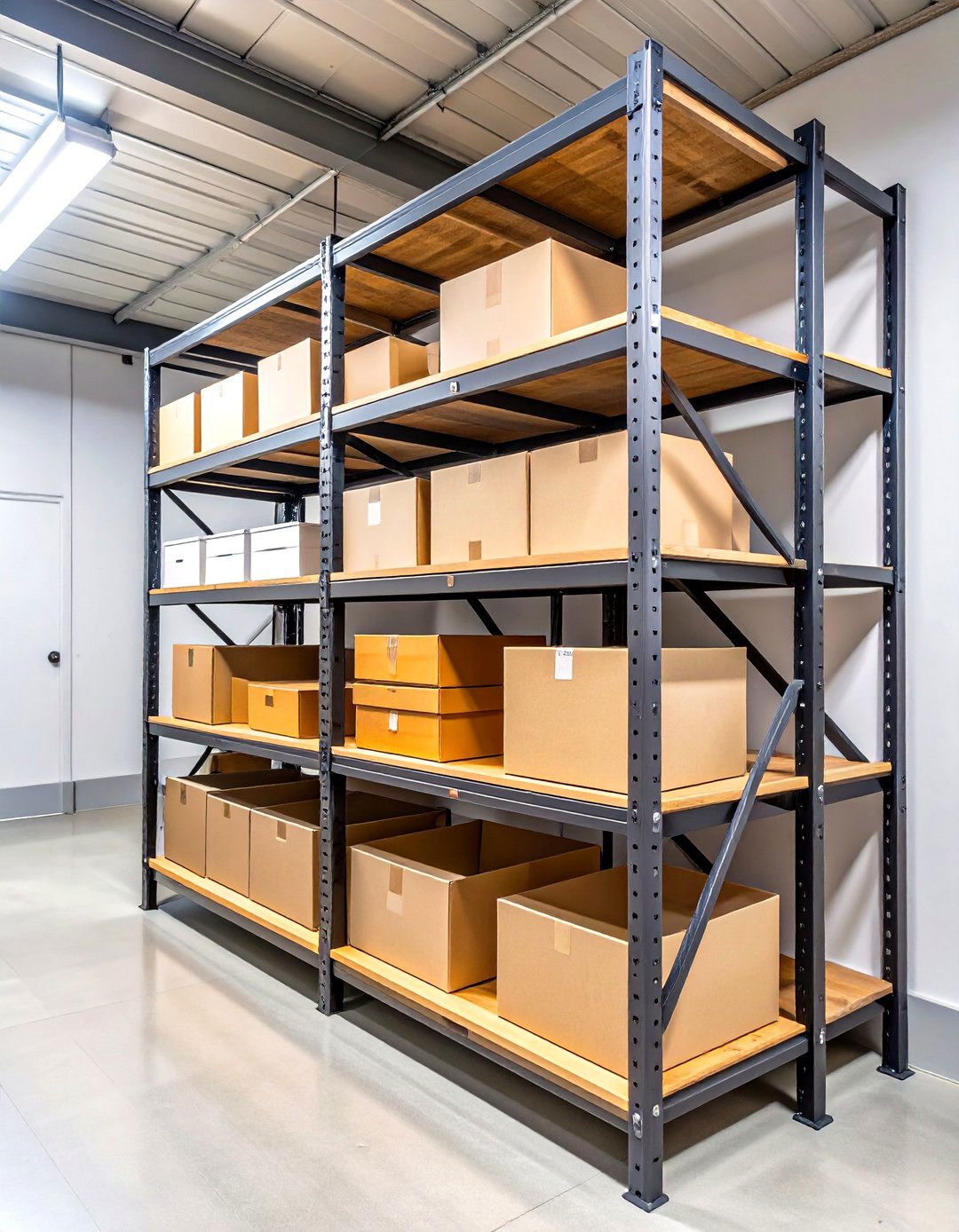 Adjustable Track Garage Shelving - 30 garage shelf ideas