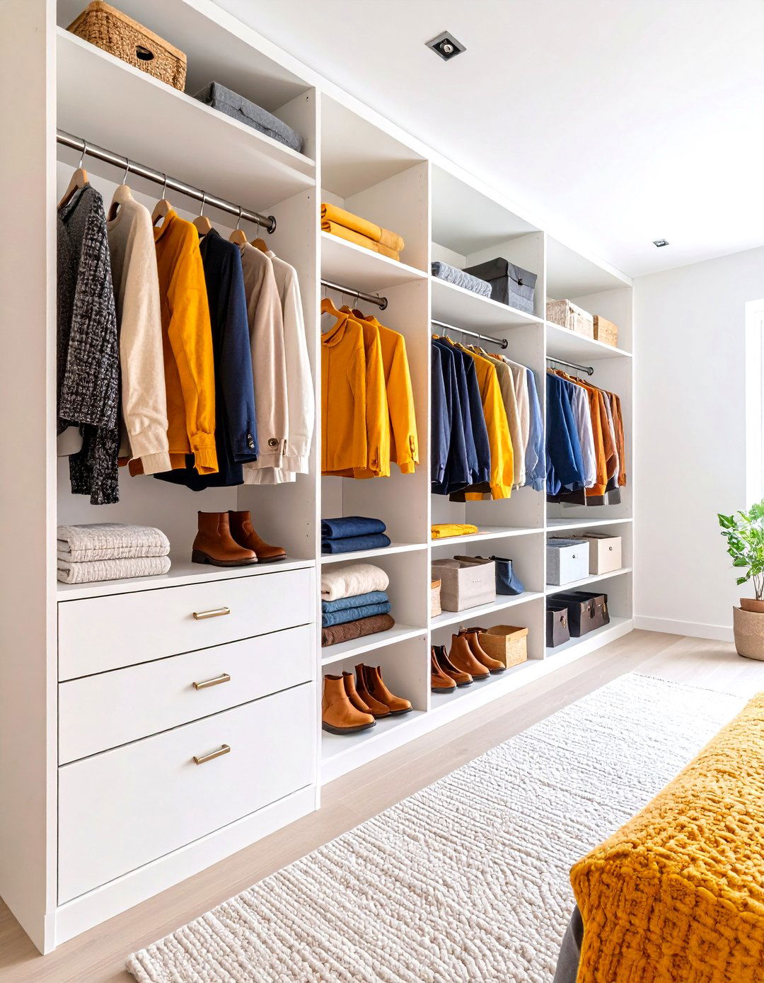 Adjustable Track Shelving Closet - 30 diy closet ideas