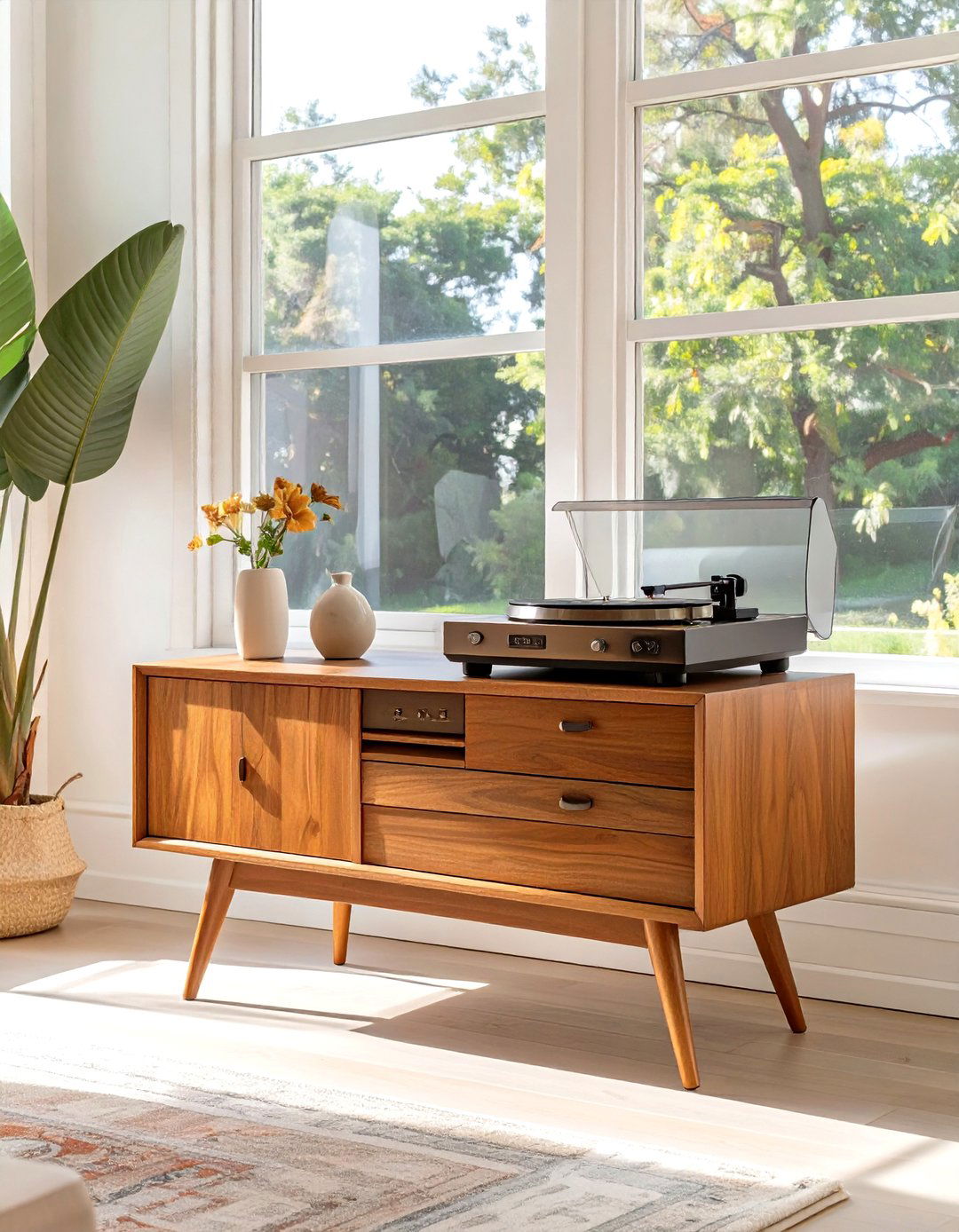 Adopting a Mid Century Modern Credenza - 30 vintage interior design ideas