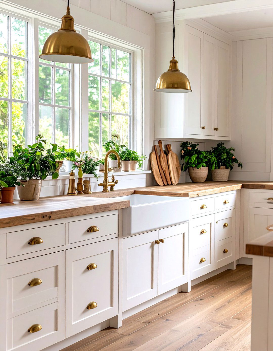 Aged Brass Cup Kitchen Pulls - 30 kitchen hardware ideas