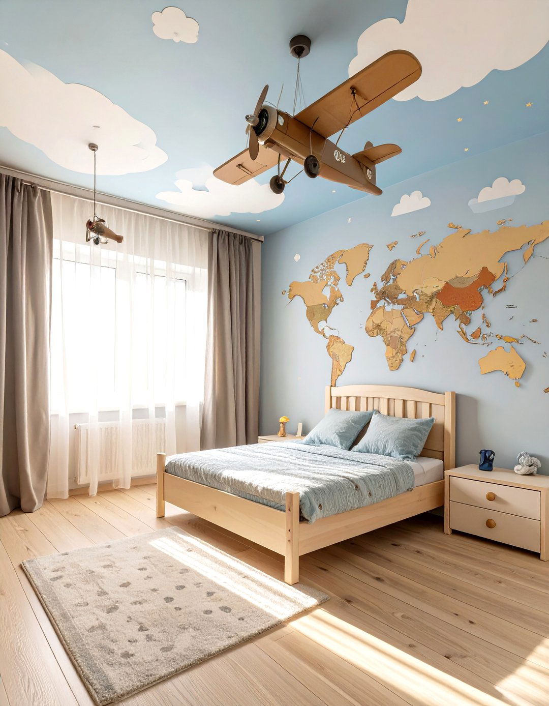 Airplane Aviators Room - 30 toddler boy bedroom ideas