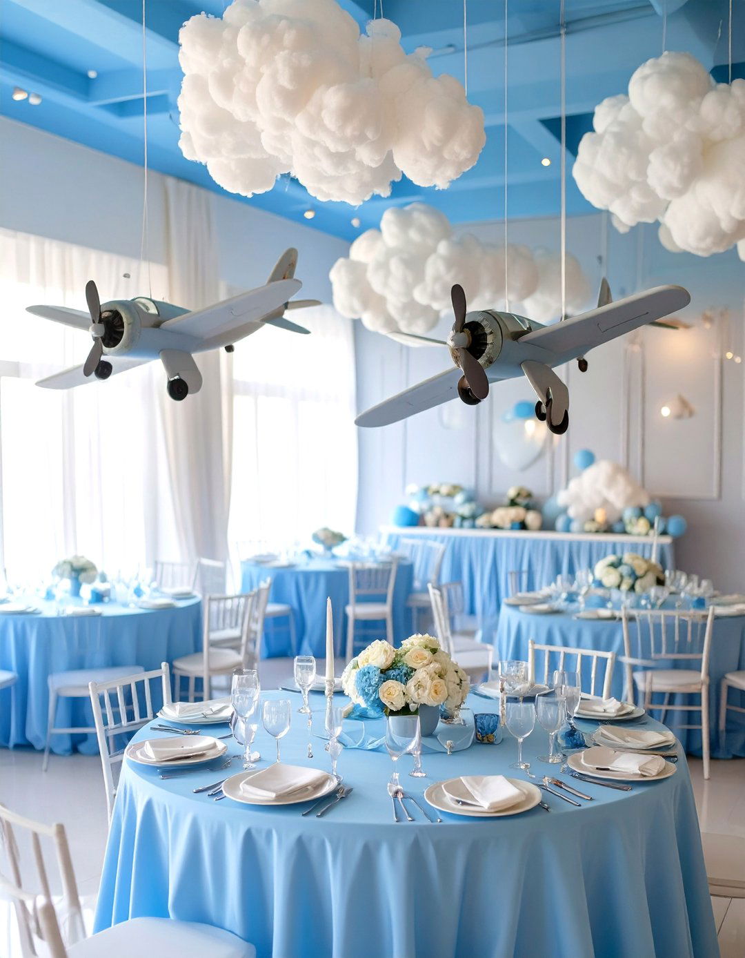 Airplane Welcome Aboard Baby Shower Decor - 30 baby shower decor ideas