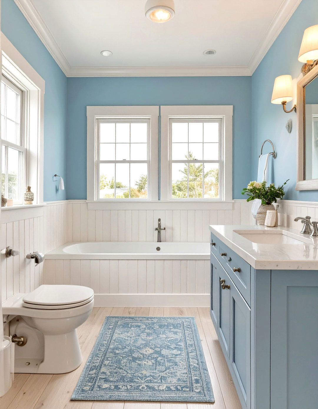 Airy Light Blue Bathroom - 30 bathroom colors ideas