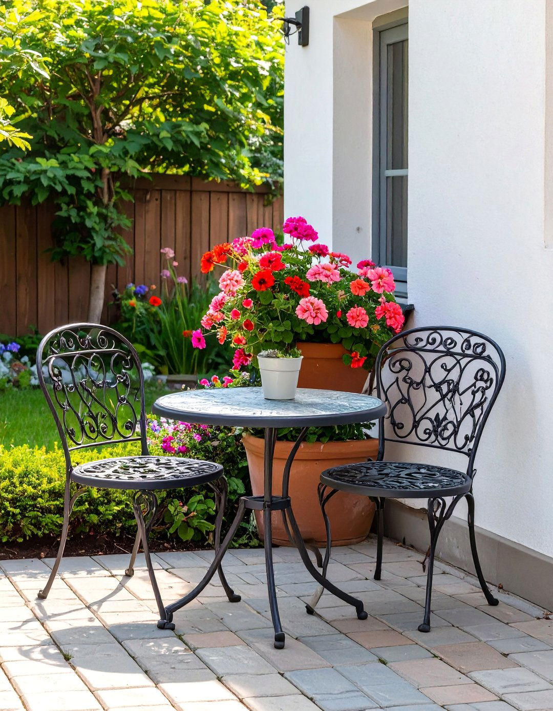 Alfresco Dining Bistro Corner - 30 ai small backyard design ideas