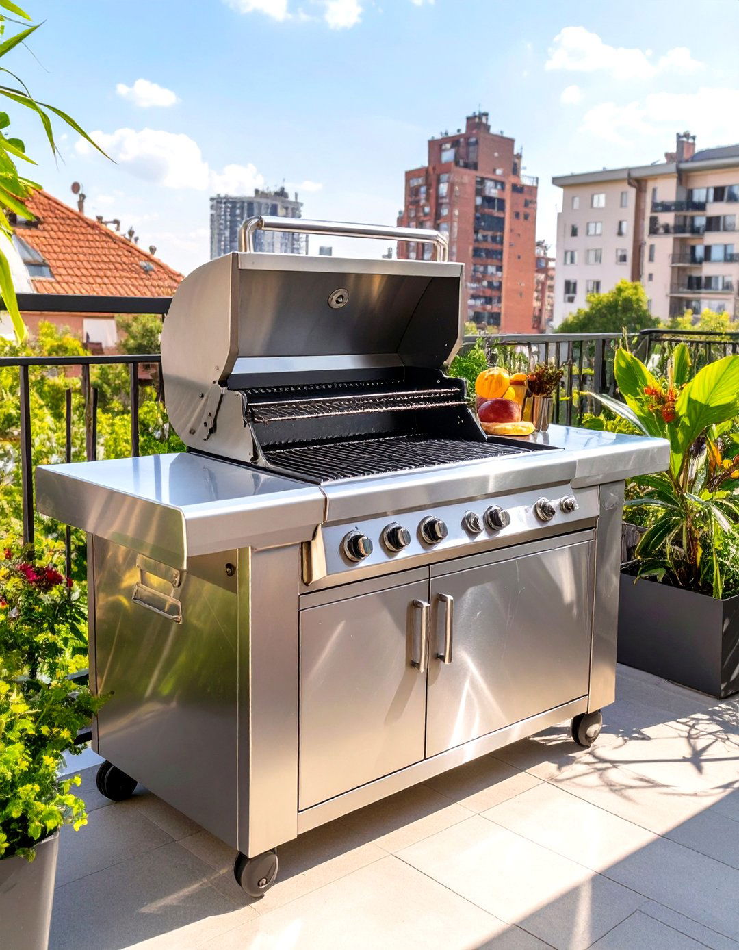 All In One Patio Grill and Prep Center - 30 small patio grill ideas