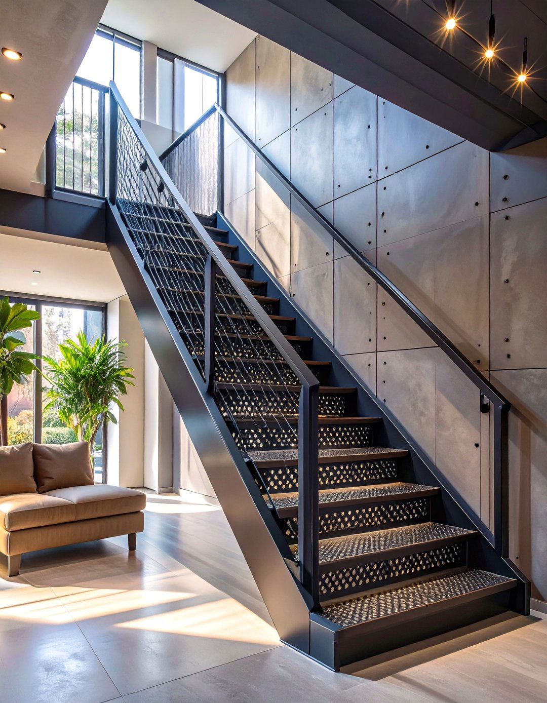 30 Open Basement Stair Ideas for a Modern Entry - We Love Home Blog