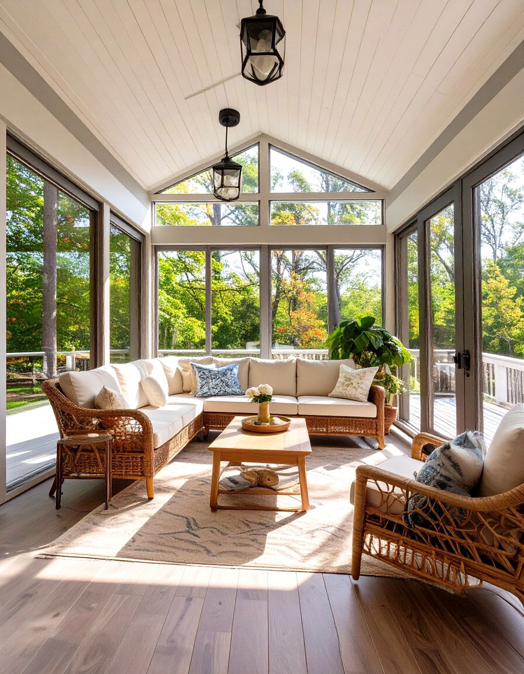 All Season Sunroom Porch - 30 covered back porch ideas