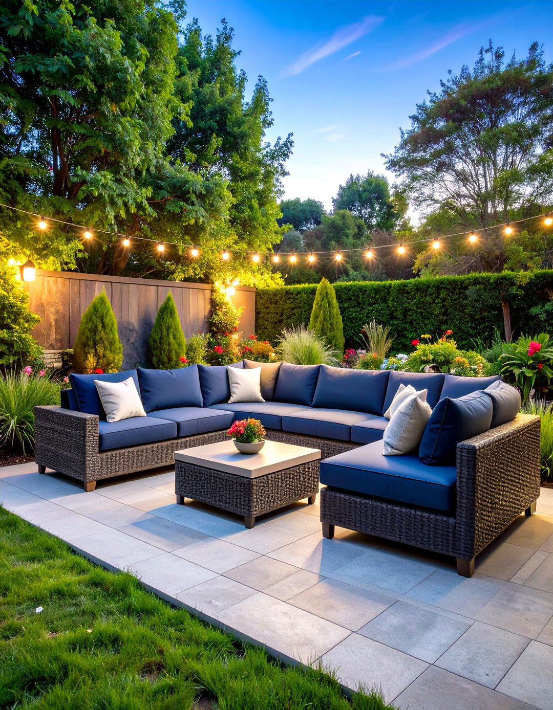 All Weather Wicker Sectional Sofa - 30 patio furniture ideas