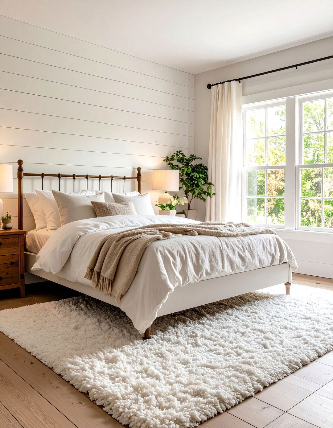 All White Farmhouse Bedroom - 30 farmhouse bedroom decor ideas