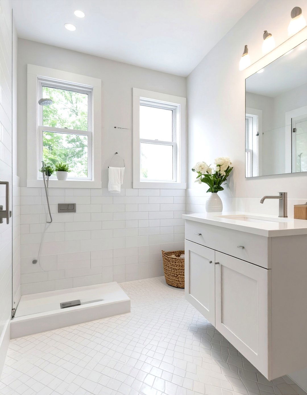 All White Guest Bathroom - 30 modern guest bathroom ideas