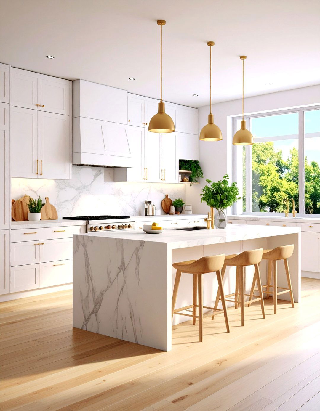 All White Minimalist Kitchen - 30 kitchen painting ideas