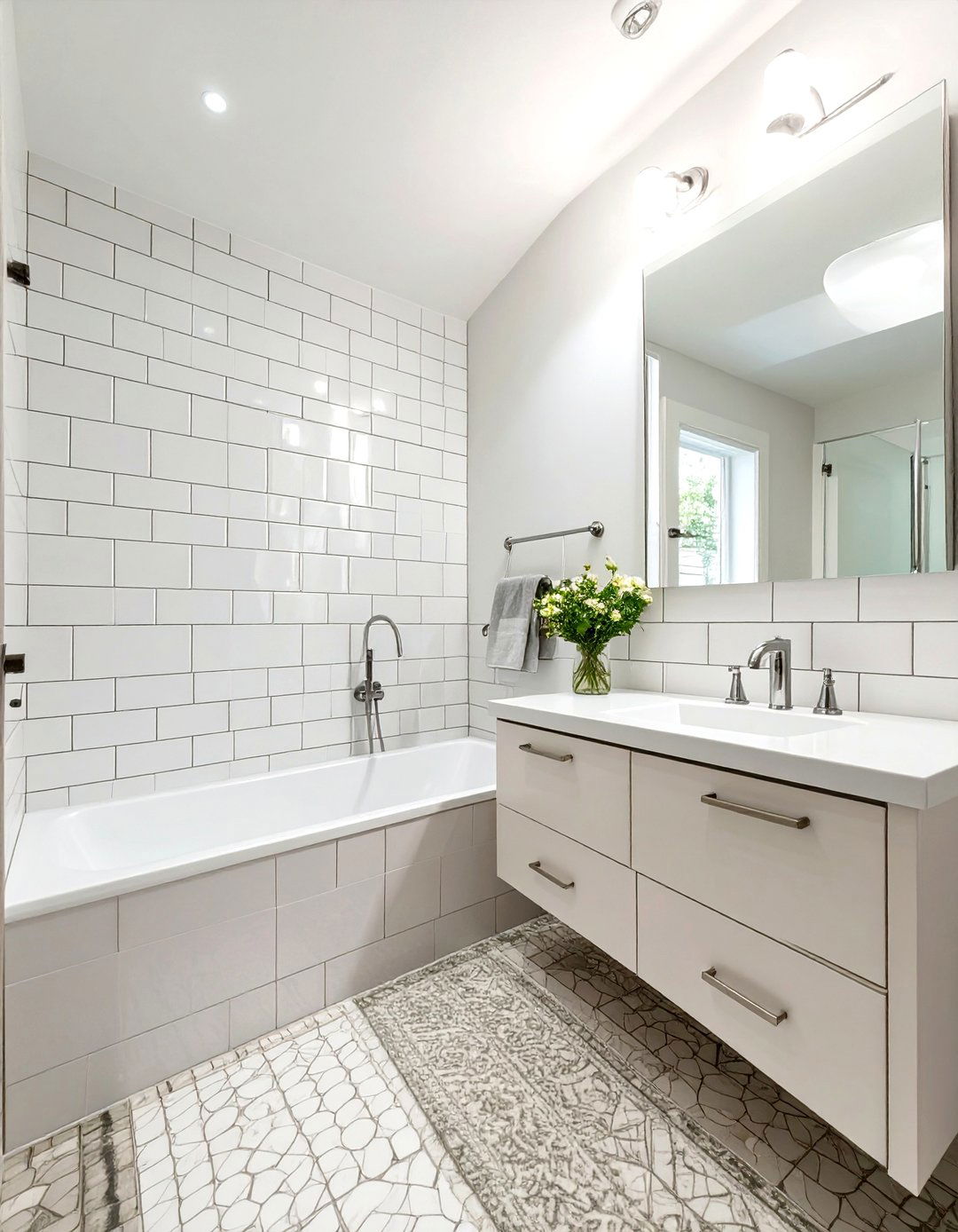 All White Small Bathroom for Maximum Brightness - 30 small bathroom bathroom color ideas
