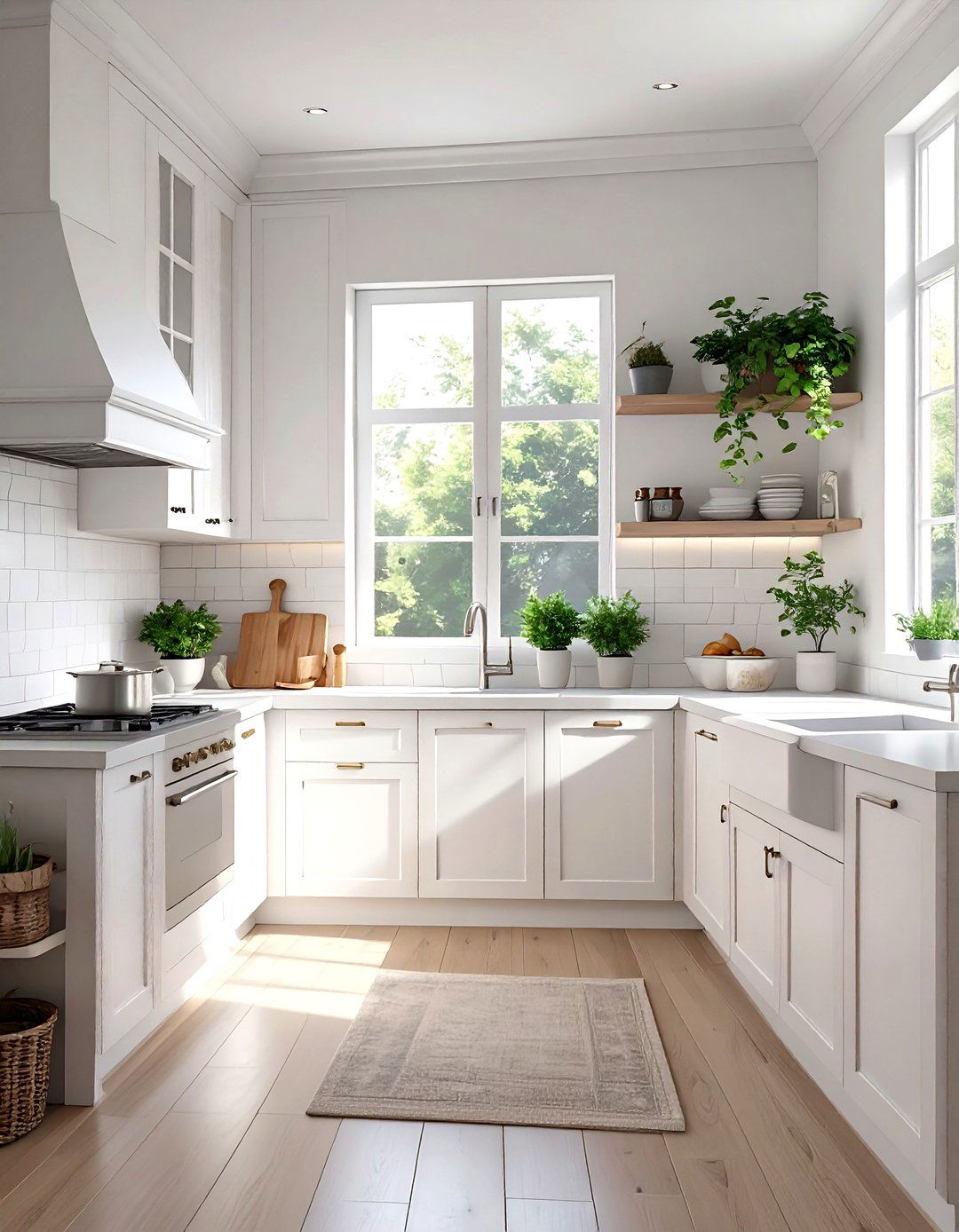 All White Small Modular Kitchen for a Spacious Feel - 30 small modular kitchen design ideas