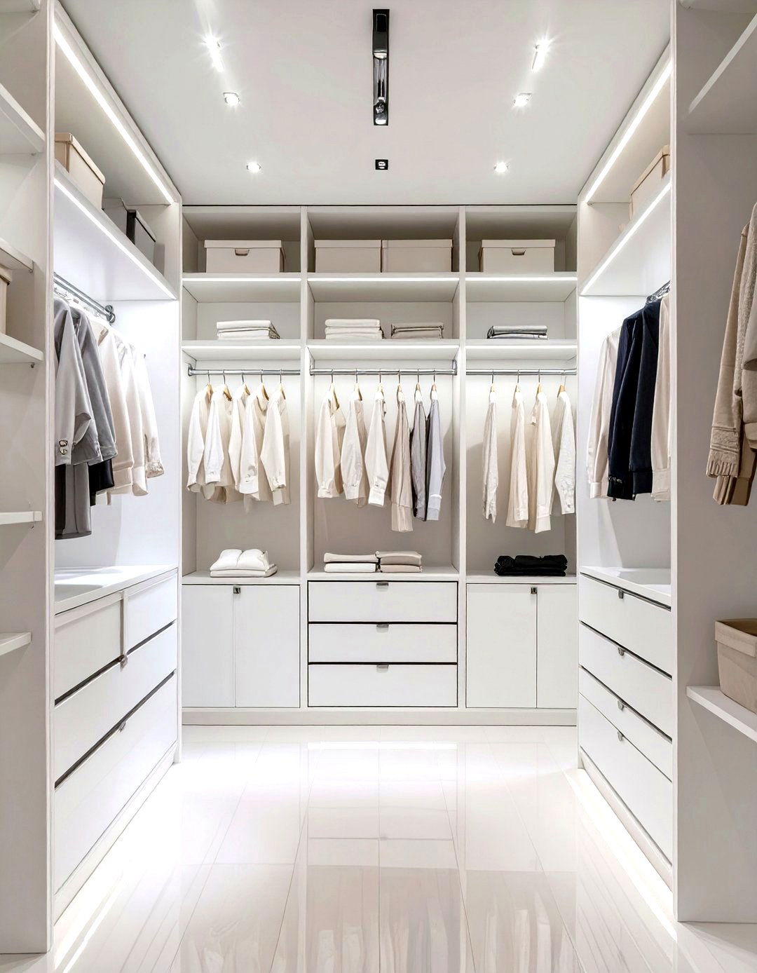 All White Wardrobe Closet for a Bright Look - 30 wardrobe closet design ideas