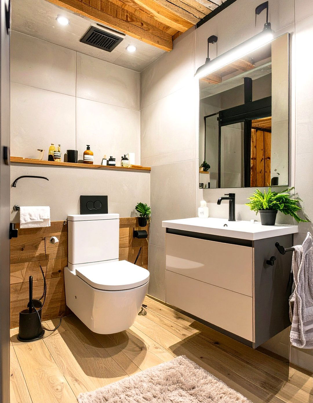 All in One Toilet and Sink Combo - 30 small basement bathroom ideas