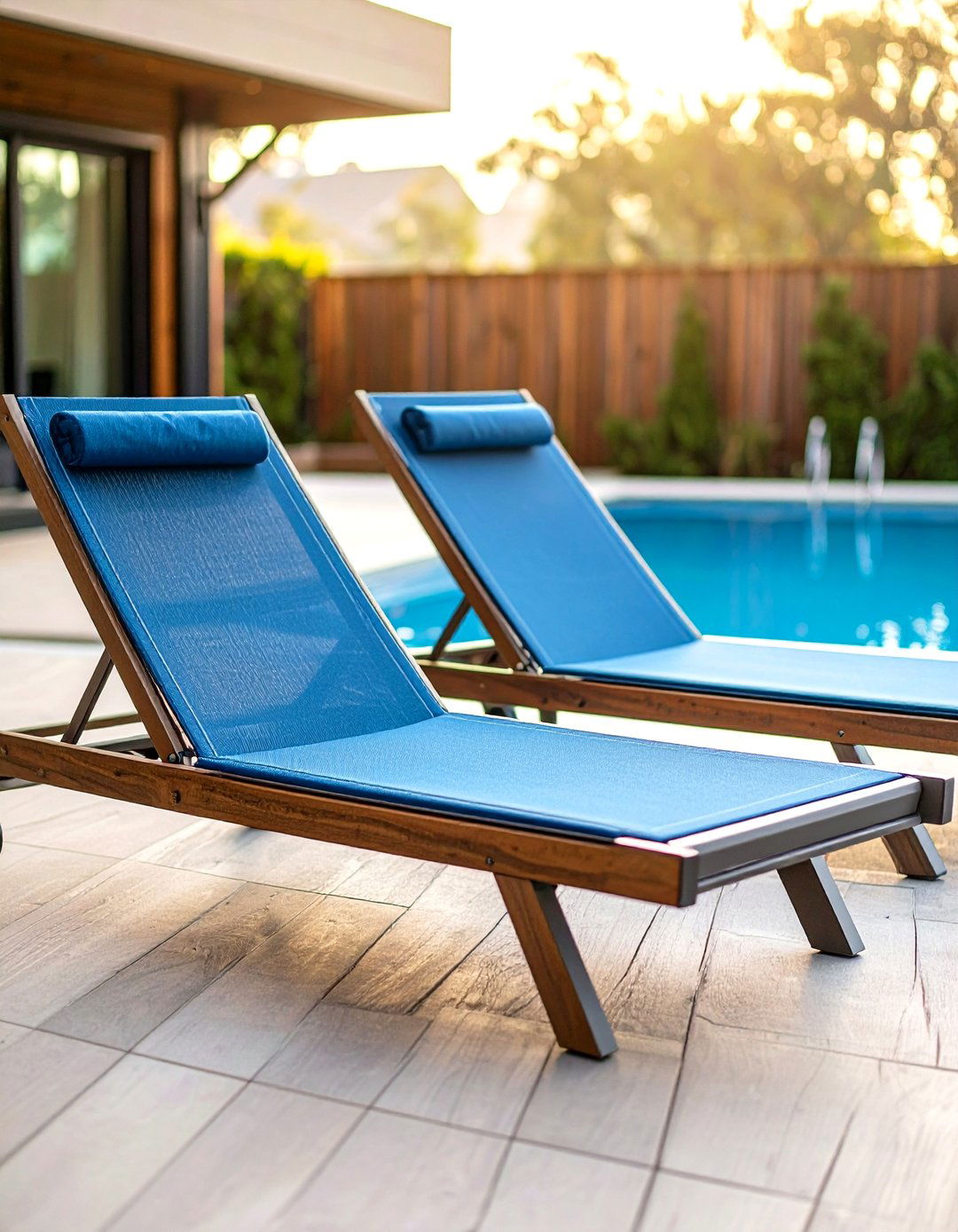 Aluminum and Sling Chaise Lounges - 30 patio furniture ideas