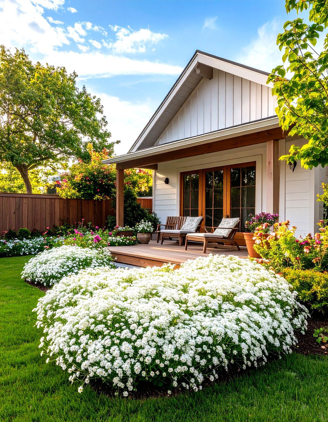 Alyssum for Fragrant Groundcover - 30 patio plants ideas