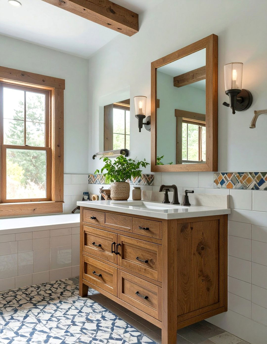 American Craftsman Bathroom - 30 bathroom makeover ideas
