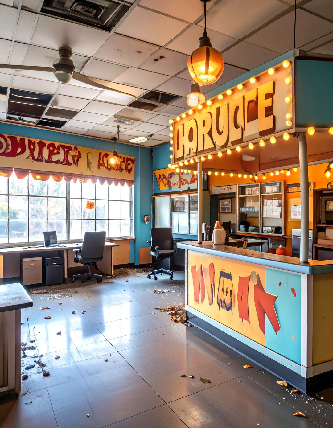 An Abandoned Amusement Park - 30 office halloween ideas
