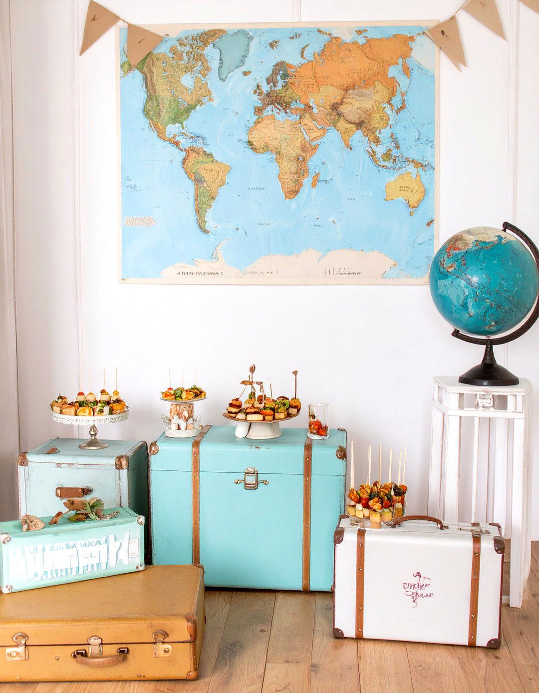 An Adventure Awaits Travel Themed Shower - 30 small baby shower ideas