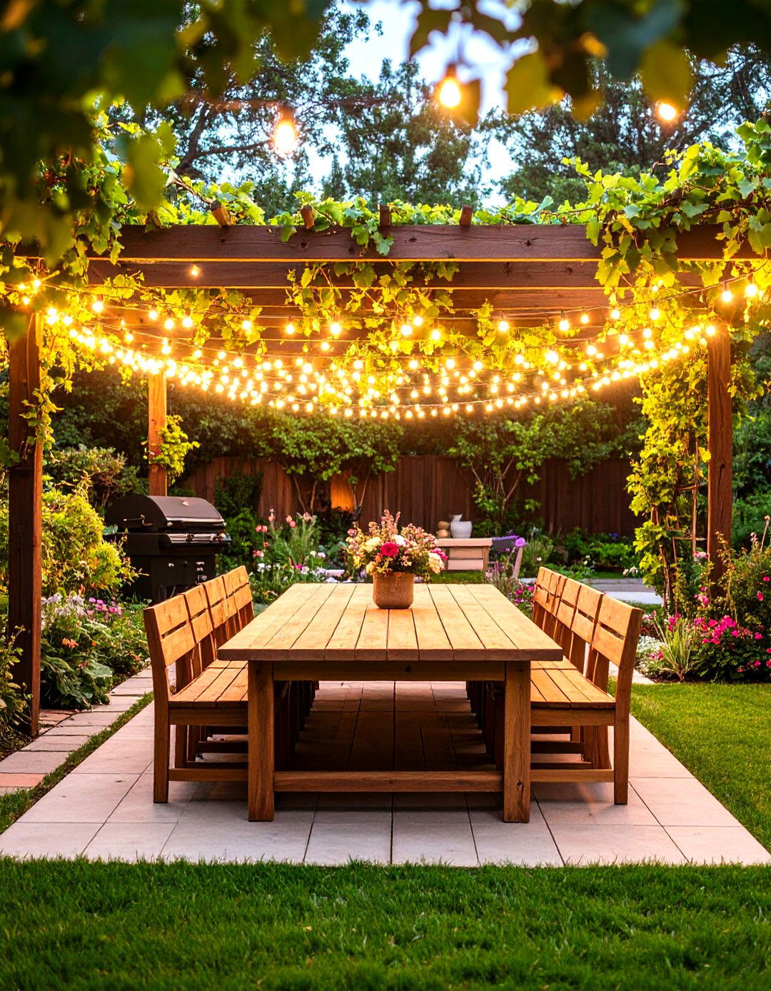 An Alfresco Dining Garden - 30 garden decor ideas
