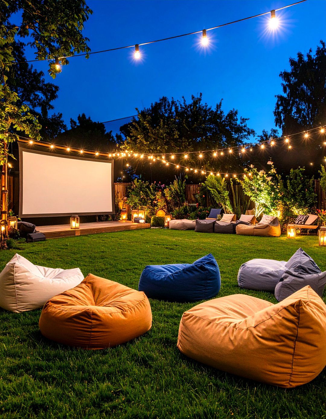 An Alfresco Movie Theater - 30 backyard layout ideas