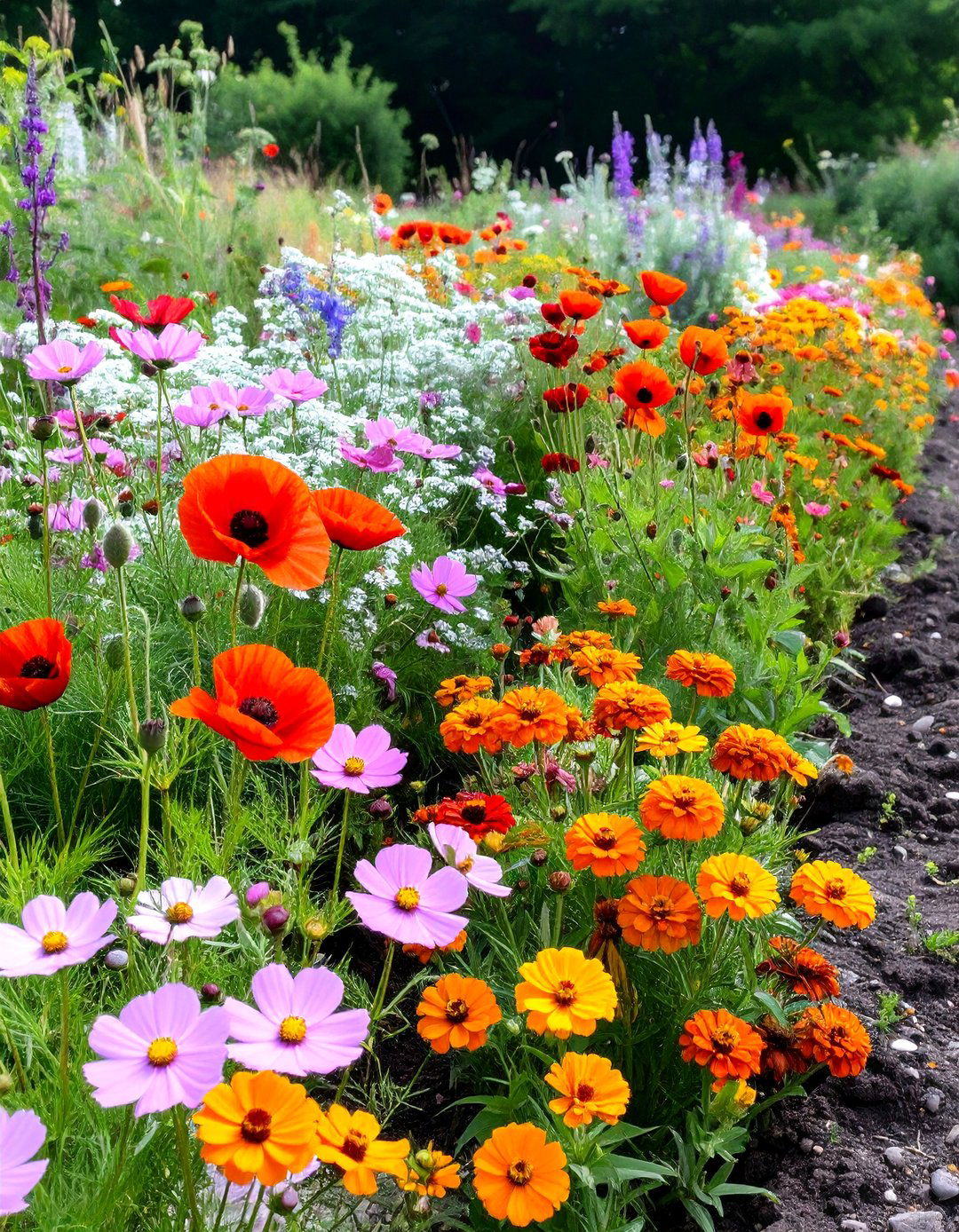 An Annual Only Wildflower Garden - 30 wildflower garden ideas