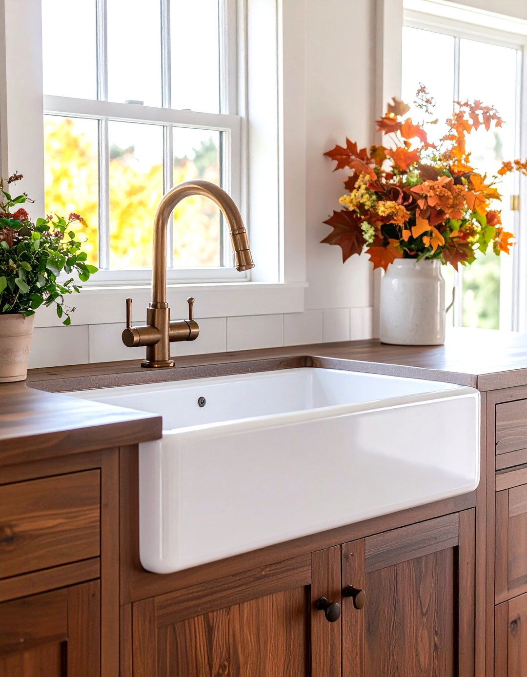 An Apron Front Sink for a Rustic Kitchen - 30 rustic kitchen ideas