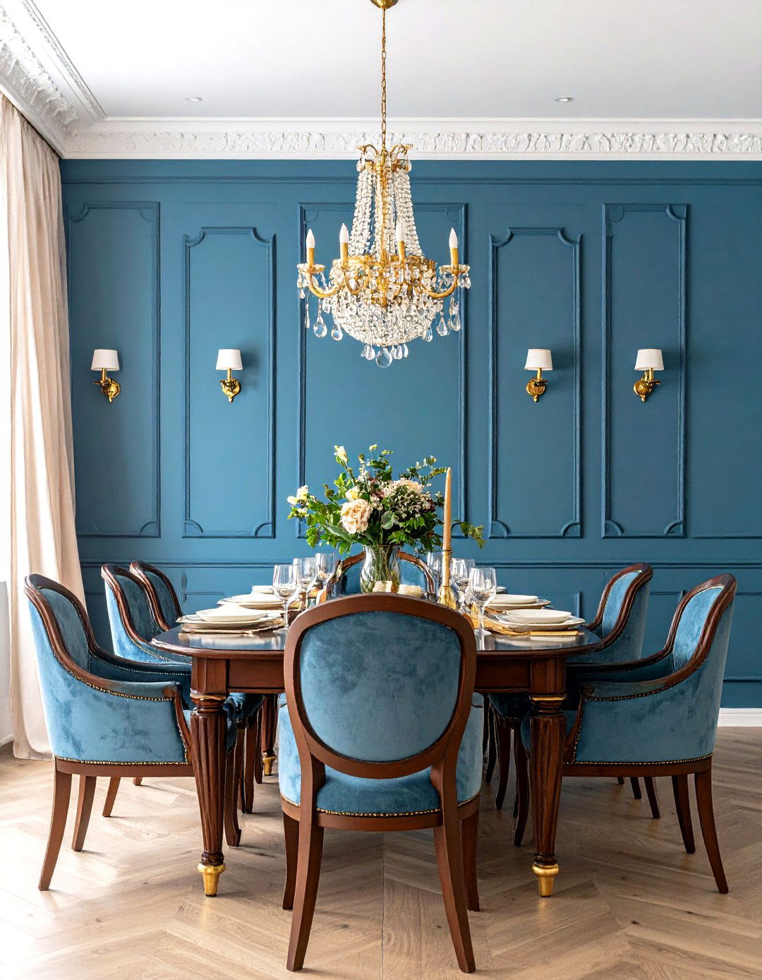 An Architectural Dining Room Panel Molding - 30 dining room wall art ideas