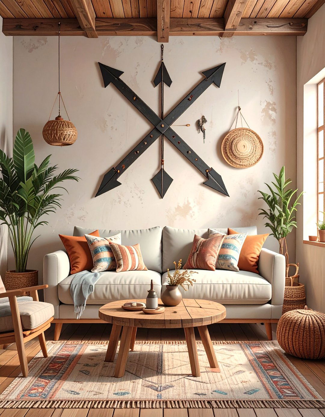 An Arrow Themed Decor Motif - 30 western living room ideas
