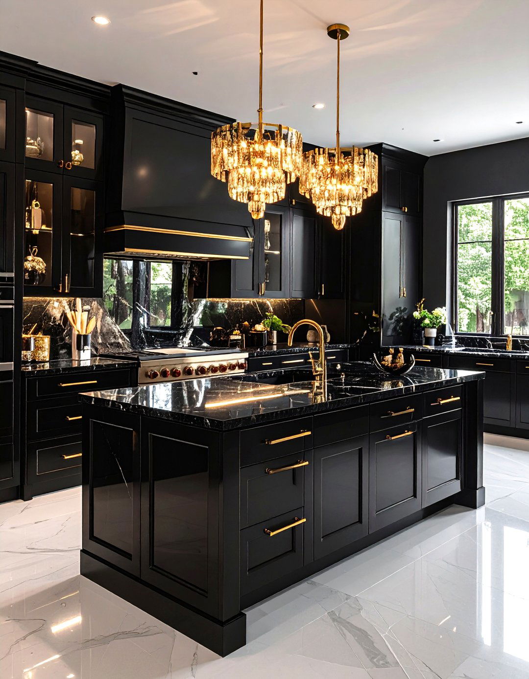 An Art Deco Glamour Kitchen - 30 kitchen renovations ideas