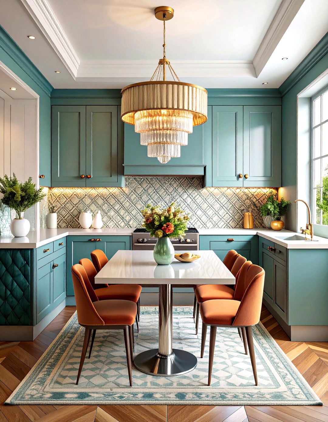 An Art Deco Kitchen Nook - 30 kitchen nook ideas