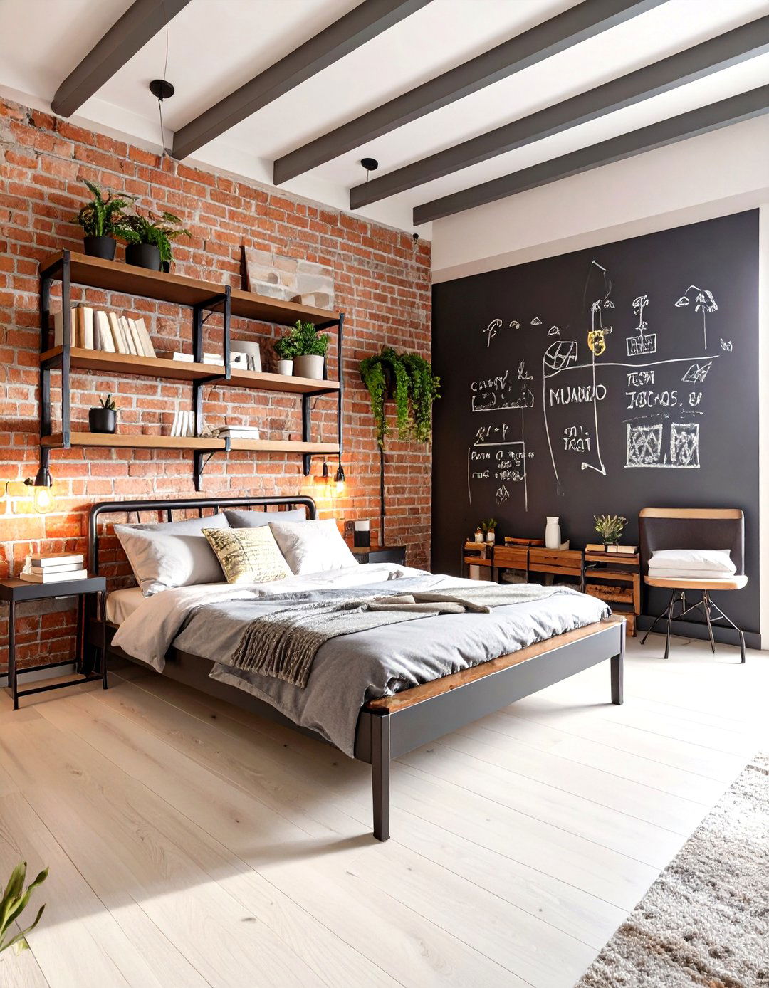 An Artistic Loft Style Bedroom - 30 bedroom ideas for teen girls