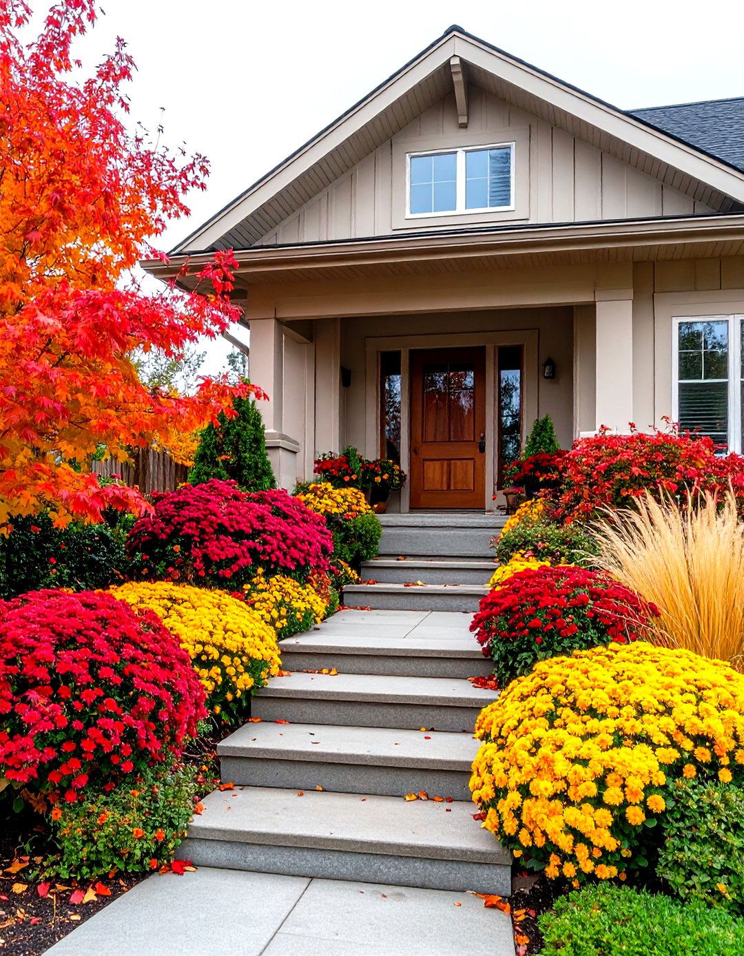 An Autumn Focused Garden - 30 front house garden ideas