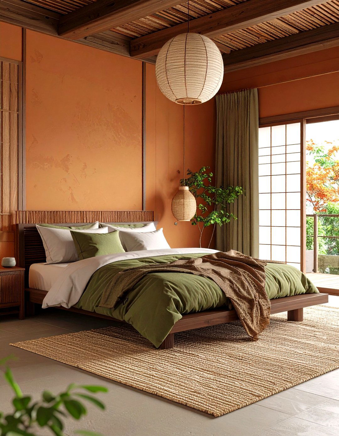 An Earth Tone Bedroom Palette - 30 japanese bedroom design ideas