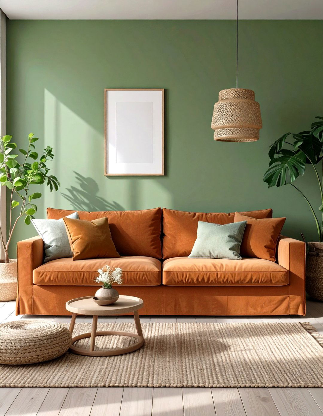 An Earthy Tones Living Room Sanctuary - 30 cozy apartment living room ideas