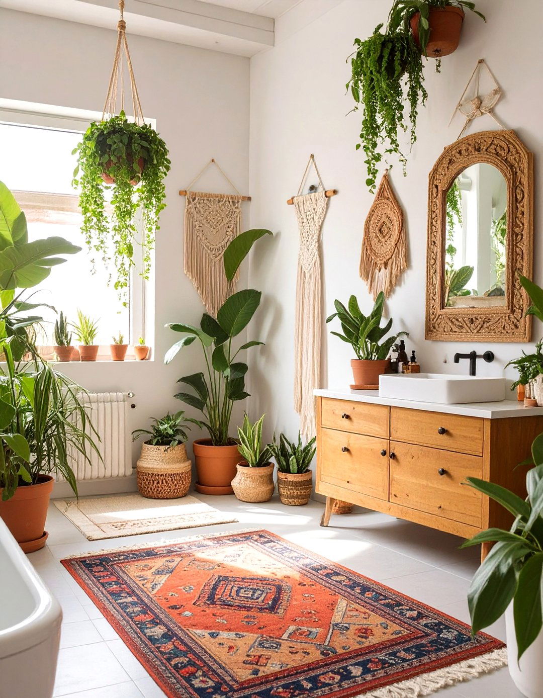 An Eclectic Bohemian Bathroom - 30 bathroom remodeling ideas