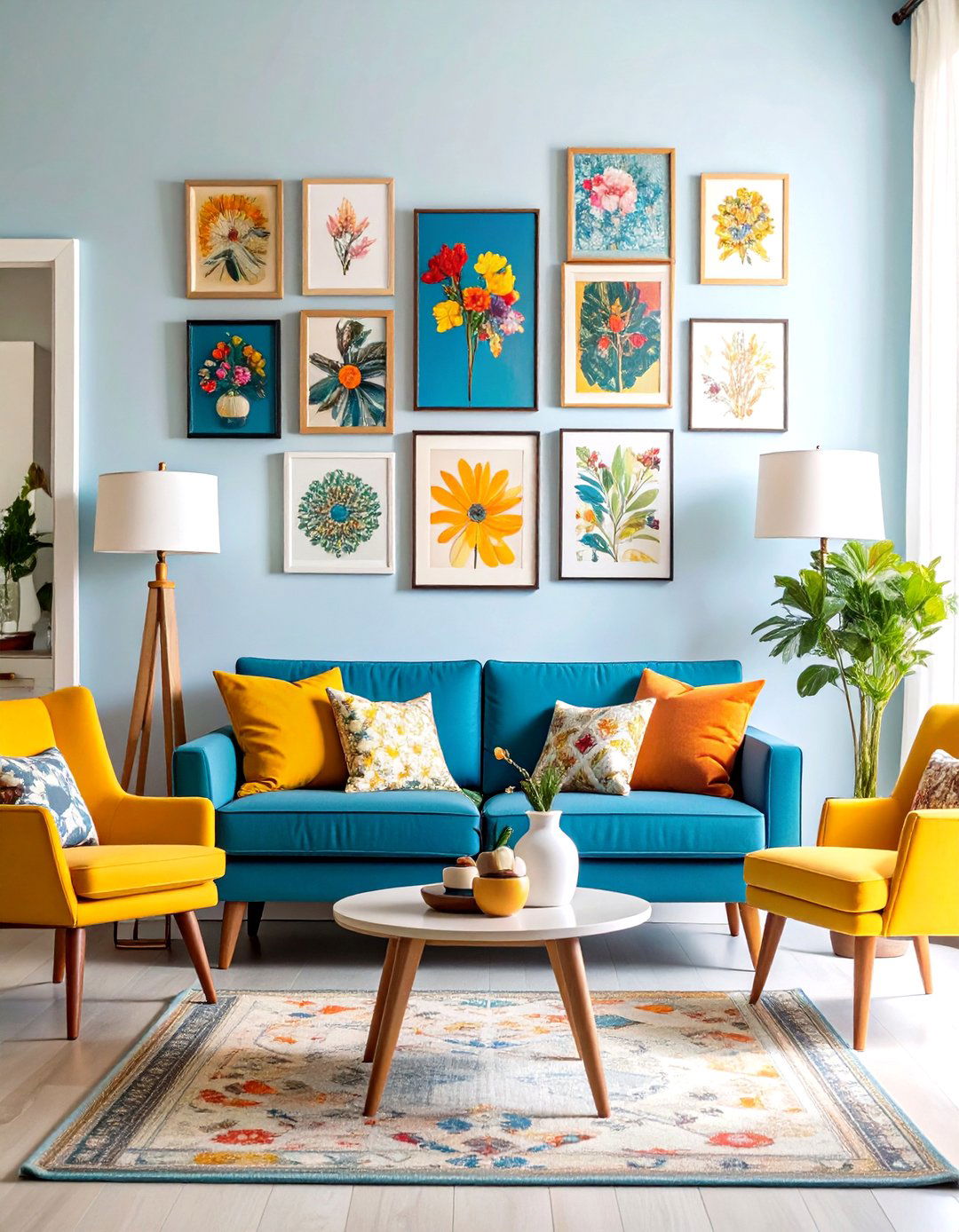 An Eclectic Gallery Wall Entryway - 30 entryway wall decor ideas