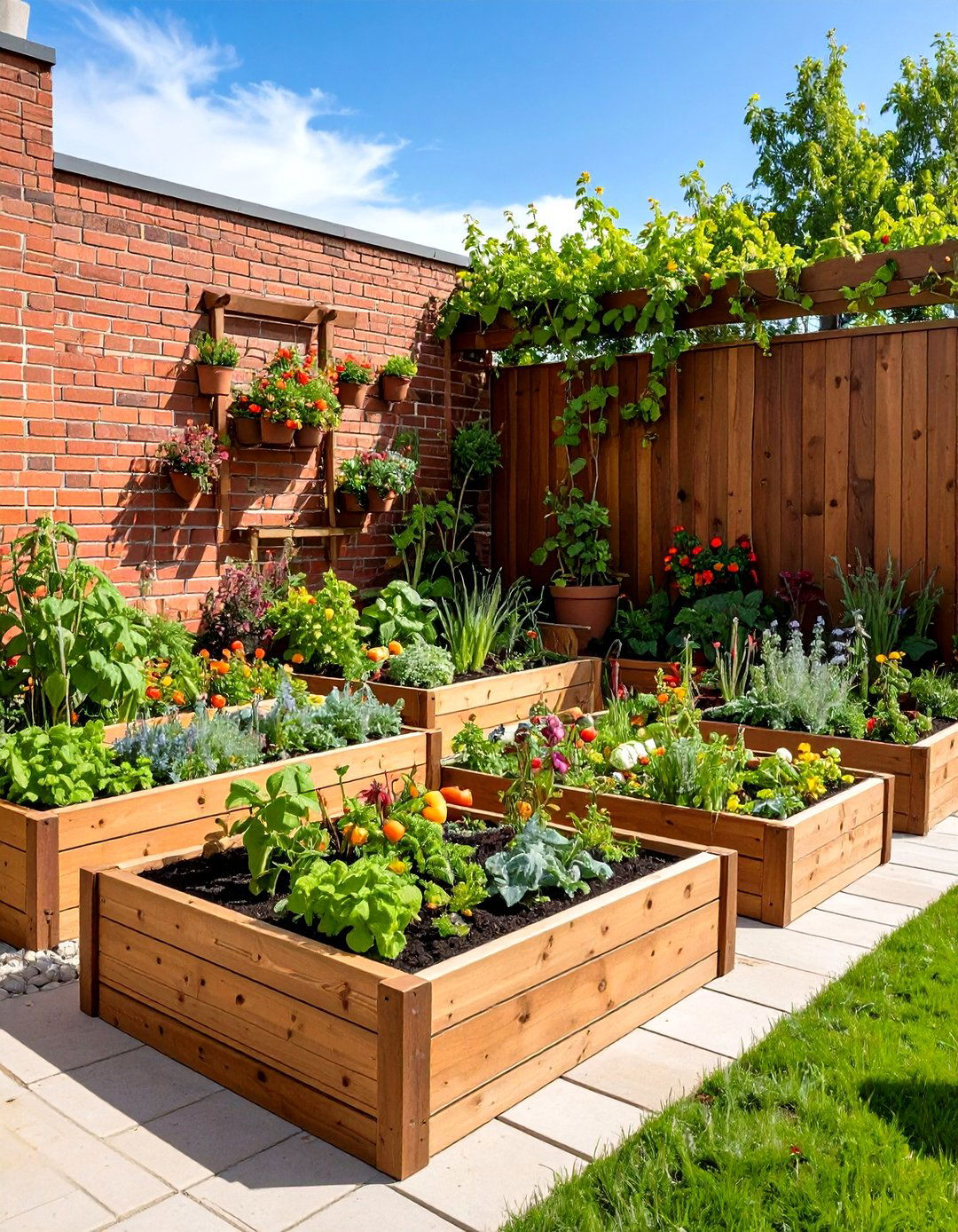 An Edible Courtyard Garden - 30 easy garden ideas