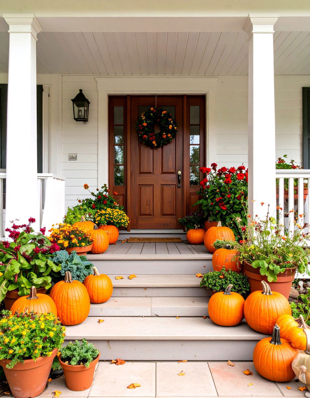 An Edible Garden Front Porch - 30 fall front porch ideas