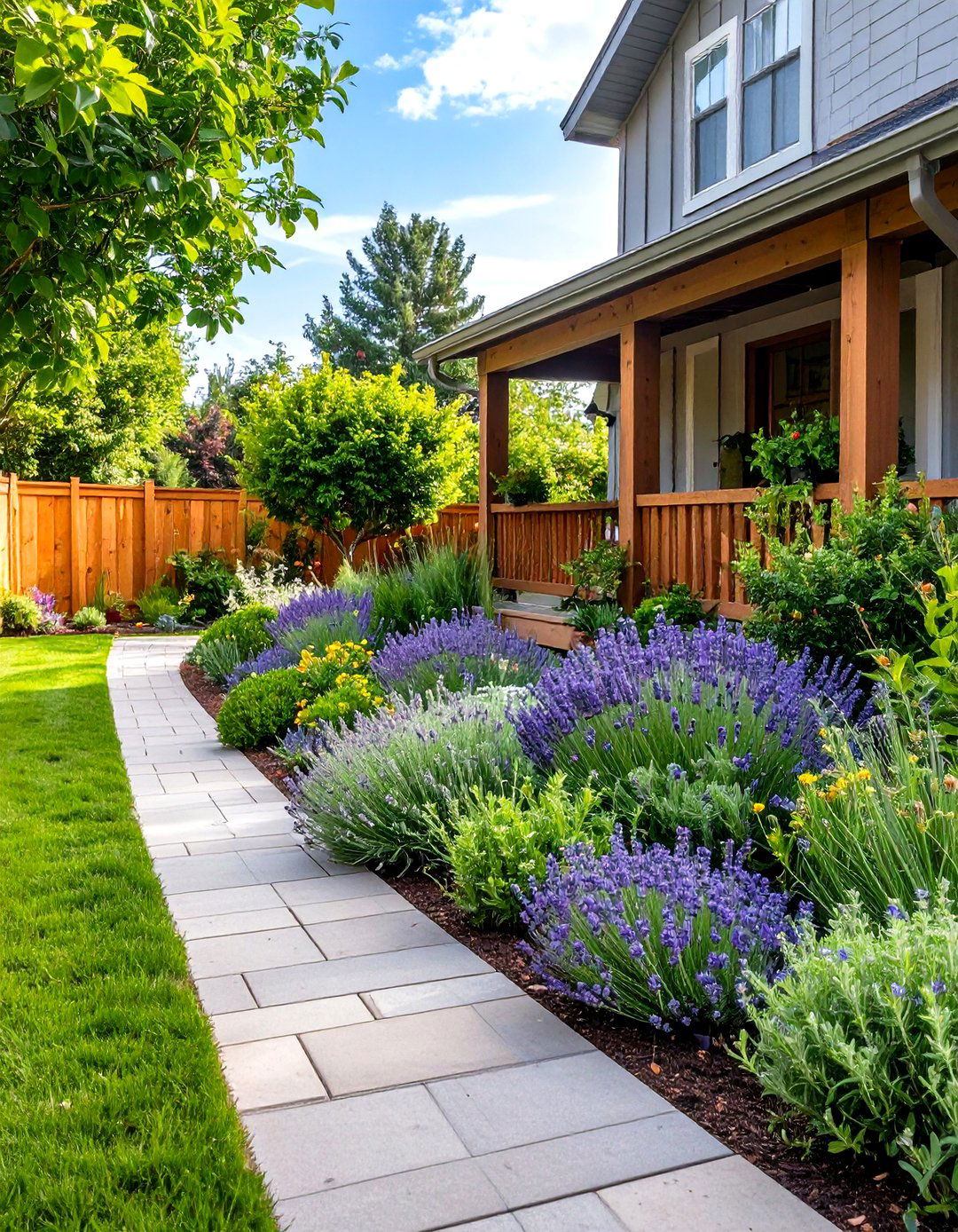An Edible Herb Garden Edge - 30 driveway border landscaping ideas