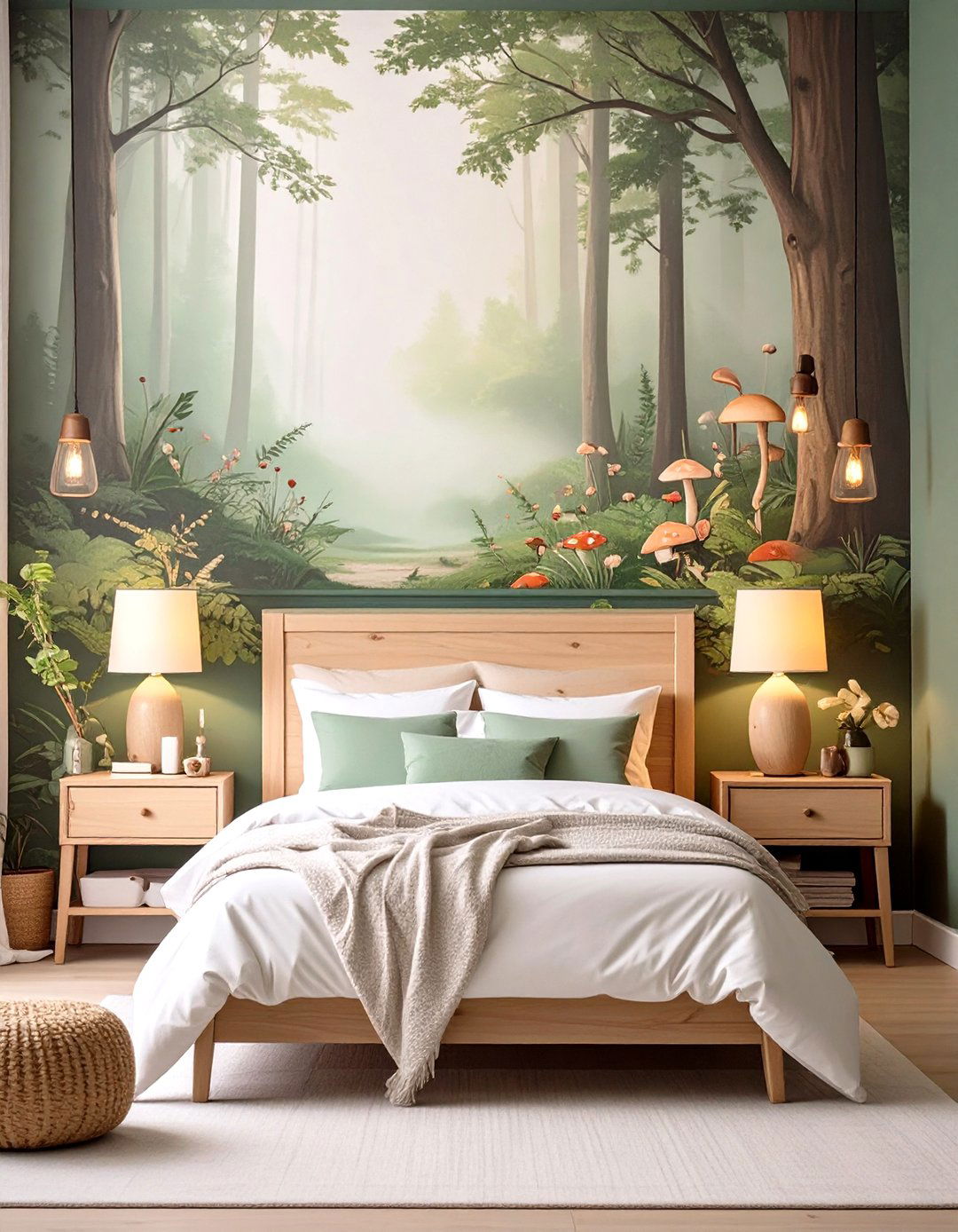 An Enchanted Forest Bedroom - 30 girl room decor ideas