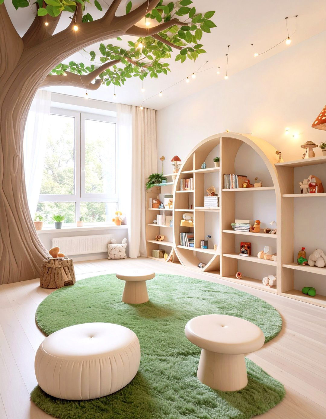 An Enchanted Forest Game Room - 30 kids game room ideas