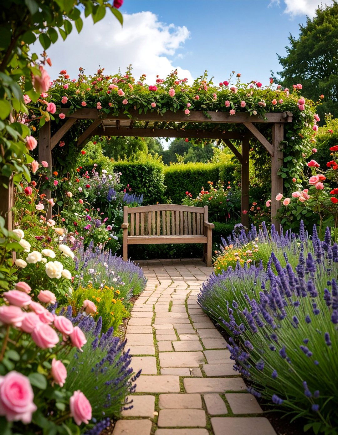 An English Cottage Garden Backyard - 30 backyard decorating ideas